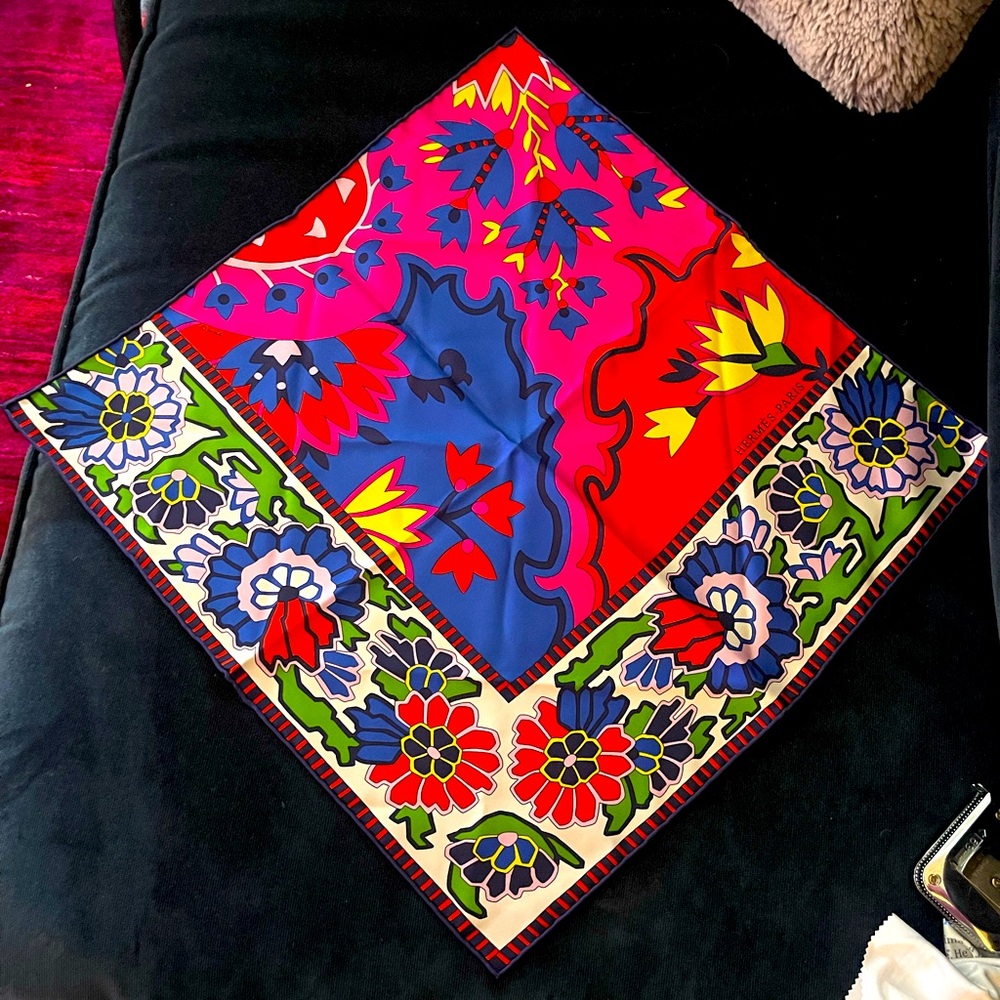 Hermes silk square 
16x16